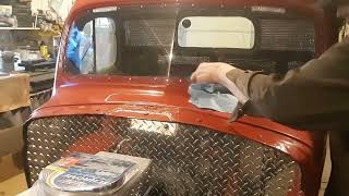 1941 Hemi Dodge truck custom windshield install. Episode 7