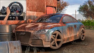 Rebuilding a AUDI TT RS  - Forza Horizon 5 | Steering Wheel Gameplay