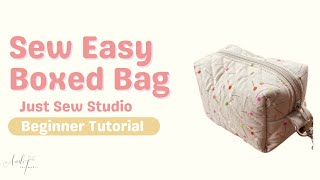 BOXED BAG TUTORIAL | BY JUST SEW STUDIO | BEGINNER PROJECT