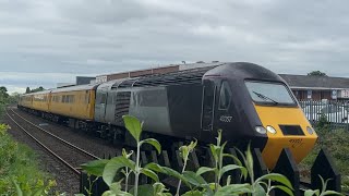 Hinckley station Network Rail Test train 1Z23 ￼Colas HST 43357+43274+43274+43357 23.5.24