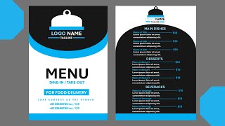 How to Create a Restaurant Retro Menu in MS Word #design #restaurantmenu #tutorials