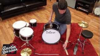 How to Assemble Kids Drum Kit | DeRosa 516 5-Piece 16" Drum Kit