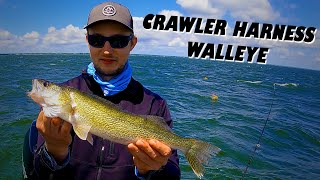 How to Troll Crawler Harnesses for Walleye on Saginaw Bay