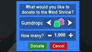 Donating 1000 Gumdrops 🍭 *Insane Rewards!* - Bee Swarm Simulator