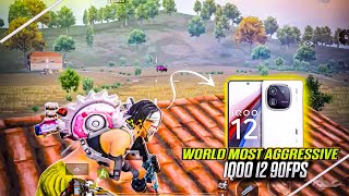 World Most Aggressive 😱IQOO 12 SMOOTH + 90FPS PUBG / BGMI TEST 2023⚡5 FINGER GAMEPLAY