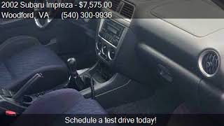 2002 Subaru Impreza WRX AWD 4dr Turbo Sedan for sale in Wood