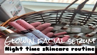 MY FACIAL NIGHTTIME SKIN CARE ROUTINE || Glowin Facial Serum || Glowin || GLOWIN || EgyPino SaraHima