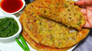 Dhaba Style Punjabi Aloo Paratha | Aloo Paratha Recipe with Green Chatni!