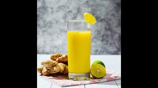 Jus gingembre sénégalais avec citron