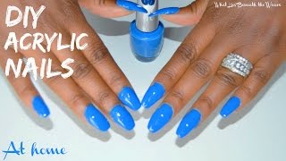 DIY Acrylic Nails At Home Tutorial - For Beginners