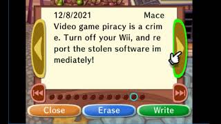 Animal Crossing City Folk Anti Piracy Measure