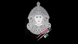 Paper Cutting Art❤️ Durga Idol || #shorts #trending #craft #papercraft #diy #viral #greetingcard