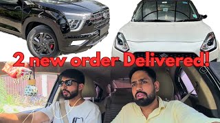 Hyundai Creta knight edition 16 inches alloy and Maruti Swift ZDI+ headlights delivery vlog