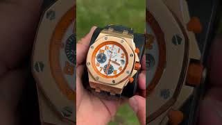 "Ready to own this ultra-exclusive AP Goliath? 🦍🔶" Comment below or tag a watch aficionado!⤵️⤵️⤵️ A