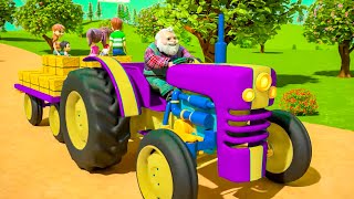 Roues sur le Tracteur Comptine et Dessin Animé pour Enfants par Little Treehouse