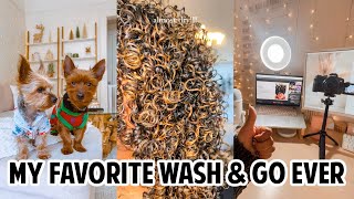 FAVORITE WASH & GO EVER, BUYING A HOUSE, DECORATING FOR CHRISTMAS & GETTING STUCK IN A PARKING