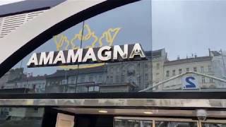 Boarding the AmaMagna in Budapest