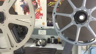 35mm film rewinds cinemeccanica Film Synchronization Measuring Machine.