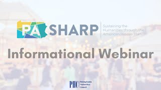 PA SHARP Informational Webinar