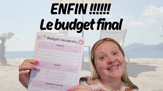 PLANIFICIATION DU BUDGET ETE