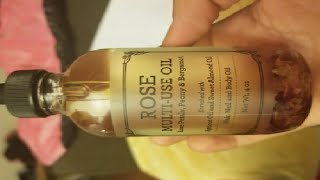 Provence Beauty Rose Multi Use Oil for Face, Body and Hair Review, Smells like rose soap