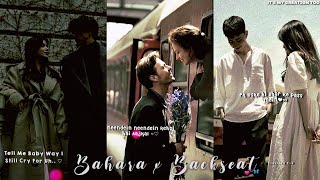 Couples Edit 💕💭 New Trending Mashup Song | Bahara x Backseat 💗Aesthetic Lyrics Whatsapp Status