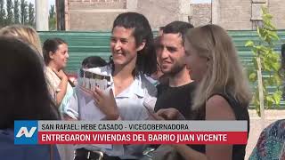 San Rafael, se entregaron otras 13 viviendas del Barrio Juan Vicente