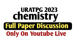 MSc ENTRANCE 2023 CHEMISTRY FULL PAPER DISCUSSION BY ARUN SIR