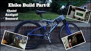 DIY 3kW Ebike Build - Part 2 Sensors, Chain and Cycle Analyst