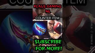 COUNTER ITEMS MOBILELEGENDS 2022| PT-1 #mlbb #mobilelegends #mpl #msc #shorts #gaming #short #tiktok