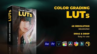 Color Grading LUTs For After Effects, Premiere Pro and any video editor