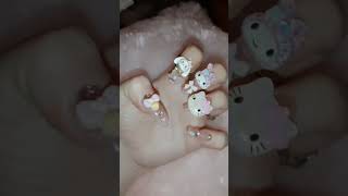 Kawaii Hello Kitty My Melody Sanrio cartoon Cute Nails #kawaii #cartoonnails #hellokitty #sanrio