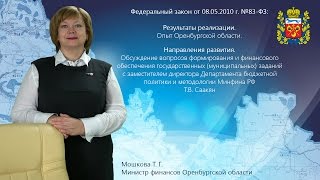 Результаты реализации 83-ФЗ от 08.05.2010 в Оренбургской области