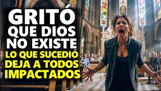 Mujer FURIOSA entra en una iglesia y grita 'DIOS NO EXISTE'... lo que sucede en el altar impacta