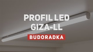 Montaż oświetlenia LED w garażu - profil giza LL