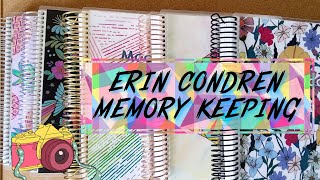 Erin Condren Planner| ✨️Memory keeping✨️flip through