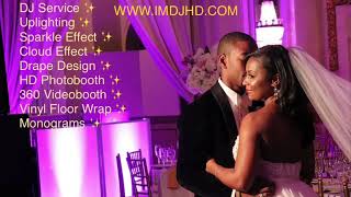 Ideal Media DJHD - Wedding Ideas for 2023 DC, MD, VA - DJ Lighting Draping Cloud Sparklers Photo