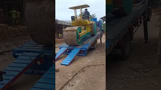 How Road Roller Unload, Unloading Road Roller