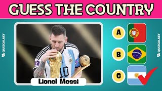 Can You Answer 40 Questions to Guess The Hometowns of Famous Football Players around the World ?