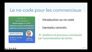 Introduction au nocode : concepts et exemples concrets.