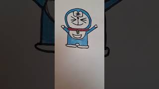 drawing on doraemon made by #samridhi ##art and craft with samridhi