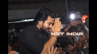 Huge Craze for Ram Charan | Ram Charan Visits Gaiety Galaxy for his Hindi Audience