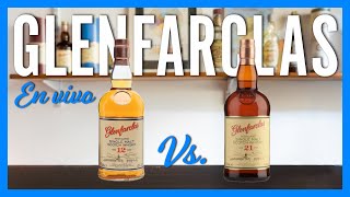 GLENFARCLAS 12 años vs GLENFARCLAS 21 años: Cata y reseña en vivo | Tito Whisky