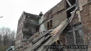 School No. 1 in Pripyat town has collapsed again