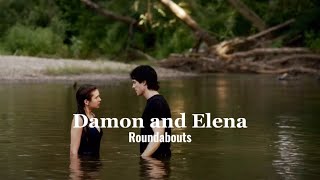 Damon and Elena | Their story | The vampire diaries | Roundabouts