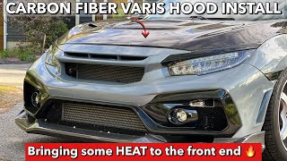 This is how you make your 10th Gen Honda Civic Type R MUCH more AGGRESSIVE | Varis Hood install FK8