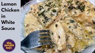 Lemon Chicken in White Sauce / easy Chicken recipe / no spice Chicken recipe