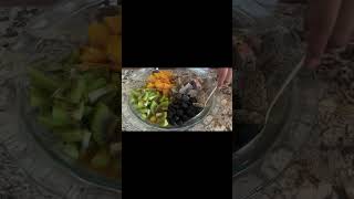 Healthy easy to make sweet tangy Fruit Chaat/Salad - with home made dressing #Short