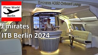 Emirates Airbus A380 & Boeing 777-300ER cabin mockup at ITB Berlin 2024 -  First Class Suite