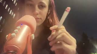 ASMR Smoking a cigarette + kisses 😚